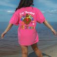One Thankful PE Teacher Turkey Thanksgiving -Adults & Kids Classic Fit Polyester 100 Short Sleeve Women's Comfort Colors T-Shirt Back Print Crunchberry