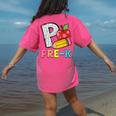 P Is For Pre-K Teacher Pencil Apple Back To School Women's Comfort Colors T-Shirt Back Print Crunchberry P Is For Pre-K Teacher Pencil Apple Back To School Women's Comfort Colors T-Shirt Back Print Crunchberry