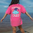 Pajama Day School Spirit Week Fun Cloud Teacher Student Women's Comfort Colors T-Shirt Back Print Crunchberry