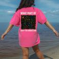 What Part Of Don't You Understand Math Teacher Women's Comfort Colors T-Shirt Back Print Crunchberry What Part Of Don't You Understand Math Teacher Women's Comfort Colors T-Shirt Back Print Crunchberry