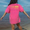 Peace Love Science Lovers Math Chemistry Teacher Women's Comfort Colors T-Shirt Back Print Crunchberry Peace Love Science Lovers Math Chemistry Teacher Women's Comfort Colors T-Shirt Back Print Crunchberry