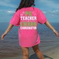 Physical Education PE Teacher School Women's Comfort Colors T-Shirt Back Print Crunchberry