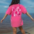 Pink Fourth Grade Era 4th Back To School Grade Teacher Women's Comfort Colors T-Shirt Back Print Crunchberry