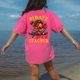 Pirate Pre-K Teacher Preschool Halloween Women's Comfort Colors T-Shirt Back Print Crunchberry Pirate Pre-K Teacher Preschool Halloween Women's Comfort Colors T-Shirt Back Print Crunchberry