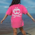 Pirate Teacher Women's Comfort Colors T-Shirt Back Print Crunchberry
