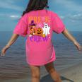 Pre-K Boo Crew Teacher Student Halloween Costume Women's Comfort Colors T-Shirt Back Print Crunchberry Pre-K Boo Crew Teacher Student Halloween Costume Women's Comfort Colors T-Shirt Back Print Crunchberry