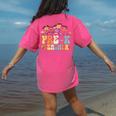 Pre-k Teacher Appreciation Teaching Wildflowers Women's Comfort Colors T-Shirt Back Print Crunchberry