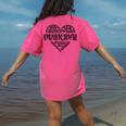 Principal Heart Life School Principal Teacher Appreciation Women's Comfort Colors T-Shirt Back Print Crunchberry