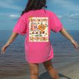 Pumpkin Teacher Preppy Fall In Love With Learning Autumn Women's Comfort Colors T-Shirt Back Print Crunchberry Pumpkin Teacher Preppy Fall In Love With Learning Autumn Women's Comfort Colors T-Shirt Back Print Crunchberry