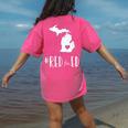 Red For Ed Michigan Teacher Public Education Women's Comfort Colors T-Shirt Back Print Crunchberry Red For Ed Michigan Teacher Public Education Women's Comfort Colors T-Shirt Back Print Crunchberry