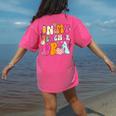 Retro Groovy In My Teaching Era Best Teacher Appreciation Women's Comfort Colors T-Shirt Back Print Crunchberry Retro Groovy In My Teaching Era Best Teacher Appreciation Women's Comfort Colors T-Shirt Back Print Crunchberry