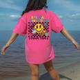 Retro Special Education Squad Groovy Dream Team Teacher Women's Comfort Colors T-Shirt Back Print Crunchberry