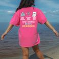 Rock Paper Scissors Teacher Librarian Nothing Beats Reading Women's Comfort Colors T-Shirt Back Print Crunchberry