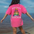 Santa's Favorite Teacher Idea For Christmas Teachers Women's Comfort Colors T-Shirt Back Print Crunchberry Santa's Favorite Teacher Idea For Christmas Teachers Women's Comfort Colors T-Shirt Back Print Crunchberry