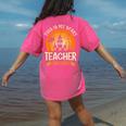 This Is My Scary Teacher Costume Halloween Women's Comfort Colors T-Shirt Back Print Crunchberry