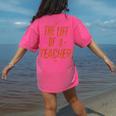 School Teachers Day The Life Of A Teacher Teaching Women's Comfort Colors T-Shirt Back Print Crunchberry School Teachers Day The Life Of A Teacher Teaching Women's Comfort Colors T-Shirt Back Print Crunchberry