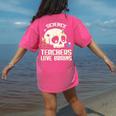 Science Teachers Love Brains Teachers Halloween Women's Comfort Colors T-Shirt Back Print Crunchberry Science Teachers Love Brains Teachers Halloween Women's Comfort Colors T-Shirt Back Print Crunchberry