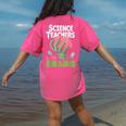 Science Teachers Love Brains Shirt Men Women Halloween Women's Comfort Colors T-Shirt Back Print Crunchberry