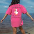 Second Grade Silly Goose Club For Teacher Or Student Women's Comfort Colors T-Shirt Back Print Crunchberry