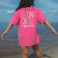 Second Grade Squad 2nd Grade Teacher Women Back To School Women's Comfort Colors T-Shirt Back Print Crunchberry