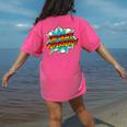 Second Grade Superhero Teacher Student 2nd Grade Comic Retro Women's Comfort Colors T-Shirt Back Print Crunchberry