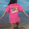 Second Grade Teacher Leopard Pencil 2nd Grade Women Teacher Women's Comfort Colors T-Shirt Back Print Crunchberry Second Grade Teacher Leopard Pencil 2nd Grade Women Teacher Women's Comfort Colors T-Shirt Back Print Crunchberry