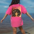 Smart Teacher Afro Girl Melanin African American Wowen Women's Comfort Colors T-Shirt Back Print Crunchberry Smart Teacher Afro Girl Melanin African American Wowen Women's Comfort Colors T-Shirt Back Print Crunchberry