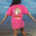 In My Spooky Science Teacher Era Occupational Haunts Women's Comfort Colors T-Shirt Back Print Crunchberry