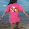 Spooky Teacher Club Halloween Women's Comfort Colors T-Shirt Back Print Crunchberry