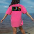 Stream Technology Robotics Shirt For Teachers And Students Premium Tri-Blend Women's Comfort Colors T-Shirt Back Print Crunchberry