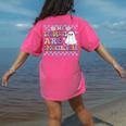 My Students Are Spooktacular Teacher Halloween Vibes Women's Comfort Colors T-Shirt Back Print Crunchberry
