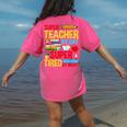 Super Teacher By Day Super Tired By Night Superhero Teacher Women's Comfort Colors T-Shirt Back Print Crunchberry Super Teacher By Day Super Tired By Night Superhero Teacher Women's Comfort Colors T-Shirt Back Print Crunchberry