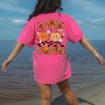 I Teach The Coolest Pumpkins In The Patch Teacher Halloween Women's Comfort Colors T-Shirt Back Print Crunchberry