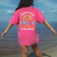 I Teach The Cutest Pre-K Pumpkin Teacher Student Halloween Women's Comfort Colors T-Shirt Back Print Crunchberry I Teach The Cutest Pre-K Pumpkin Teacher Student Halloween Women's Comfort Colors T-Shirt Back Print Crunchberry