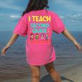 I Teach Second Grade Superheroes Teacher Superhero Women's Comfort Colors T-Shirt Back Print Crunchberry I Teach Second Grade Superheroes Teacher Superhero Women's Comfort Colors T-Shirt Back Print Crunchberry