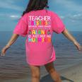 Teacher Besties Because Going Crazy Alone Is Not Fun Women's Comfort Colors T-Shirt Back Print Crunchberry