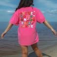 Teacher Christmas Alphabet Back To School Holiday Learning Women's Comfort Colors T-Shirt Back Print Crunchberry Teacher Christmas Alphabet Back To School Holiday Learning Women's Comfort Colors T-Shirt Back Print Crunchberry