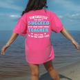 Teacher If At First You Don't Succeed Try Doing What Your Women's Comfort Colors T-Shirt Back Print Crunchberry Teacher If At First You Don't Succeed Try Doing What Your Women's Comfort Colors T-Shirt Back Print Crunchberry
