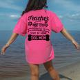 Teacher Off Duty Promoted To Stay At Home Dog Mom Tshirt Men Women Women's Comfort Colors T-Shirt Back Print Crunchberry Teacher Off Duty Promoted To Stay At Home Dog Mom Tshirt Men Women Women's Comfort Colors T-Shirt Back Print Crunchberry