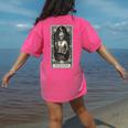 The Teacher Skeleton Tarot Card Women's Comfort Colors T-Shirt Back Print Crunchberry The Teacher Skeleton Tarot Card Women's Comfort Colors T-Shirt Back Print Crunchberry