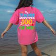 My Teacher Survived 100 Days Of Me Dab 100 Days Of School For Men Women Kids Women's Comfort Colors T-Shirt Back Print Crunchberry
