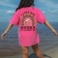 Teacher-TShirt I Like Big Books & I Cannot Lie Reading For Women Women's Comfort Colors T-Shirt Back Print Crunchberry