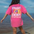 Teacher's Assistant Straight Outta Energy Teaching Tie Dye For Men Women Women's Comfort Colors T-Shirt Back Print Crunchberry