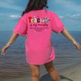 Teaching Is My Ministry God Christian Teacher Back To School Women's Comfort Colors T-Shirt Back Print Crunchberry