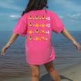 Thanksgiving Order Of Operations Quiz Math Teacher Life Women's Comfort Colors T-Shirt Back Print Crunchberry