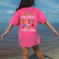 Toddler Negotiator Preschool Teacher Humor Babysitters Women's Comfort Colors T-Shirt Back Print Crunchberry