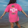 The Toddler Teacher Elf Christmas Matching Family Women's Comfort Colors T-Shirt Back Print Crunchberry The Toddler Teacher Elf Christmas Matching Family Women's Comfort Colors T-Shirt Back Print Crunchberry