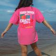 Tough Enough To Be A Teacher Crazy Enough To Love It Women's Comfort Colors T-Shirt Back Print Crunchberry Tough Enough To Be A Teacher Crazy Enough To Love It Women's Comfort Colors T-Shirt Back Print Crunchberry
