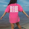 Unity Day Shirt Orange Kids Teacher 2023 Be Kind Groovy Women's Comfort Colors T-Shirt Back Print Crunchberry