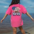 US History Teacher Boston Spilling The Tea Since 1773 Women's Comfort Colors T-Shirt Back Print Crunchberry
